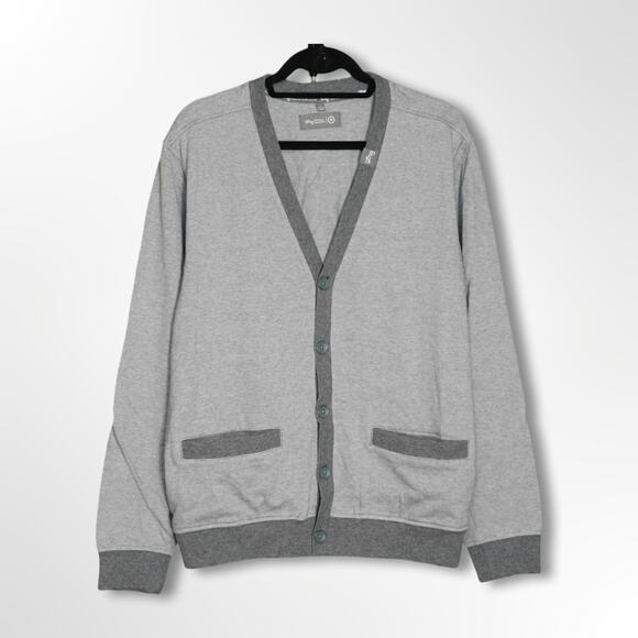 Lifted Research Group Gray Button-Down Cardigan - Large - Picture 1 of 6